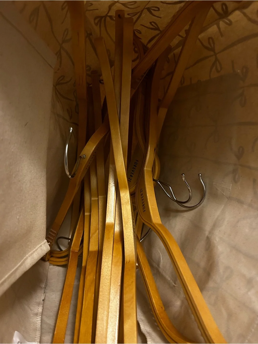 Forever 21 wooden hangers y2k box of 15